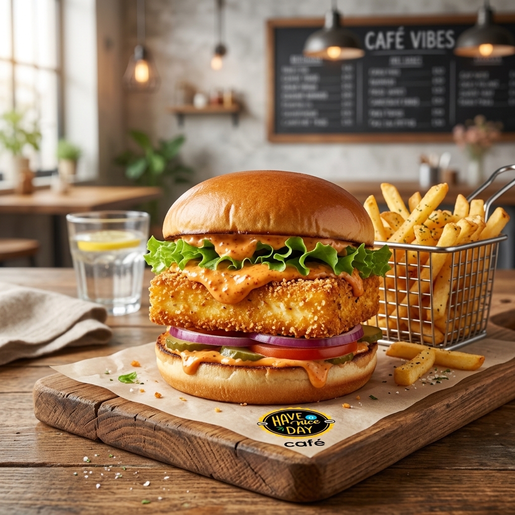 Crispy Paneer Patty Burger