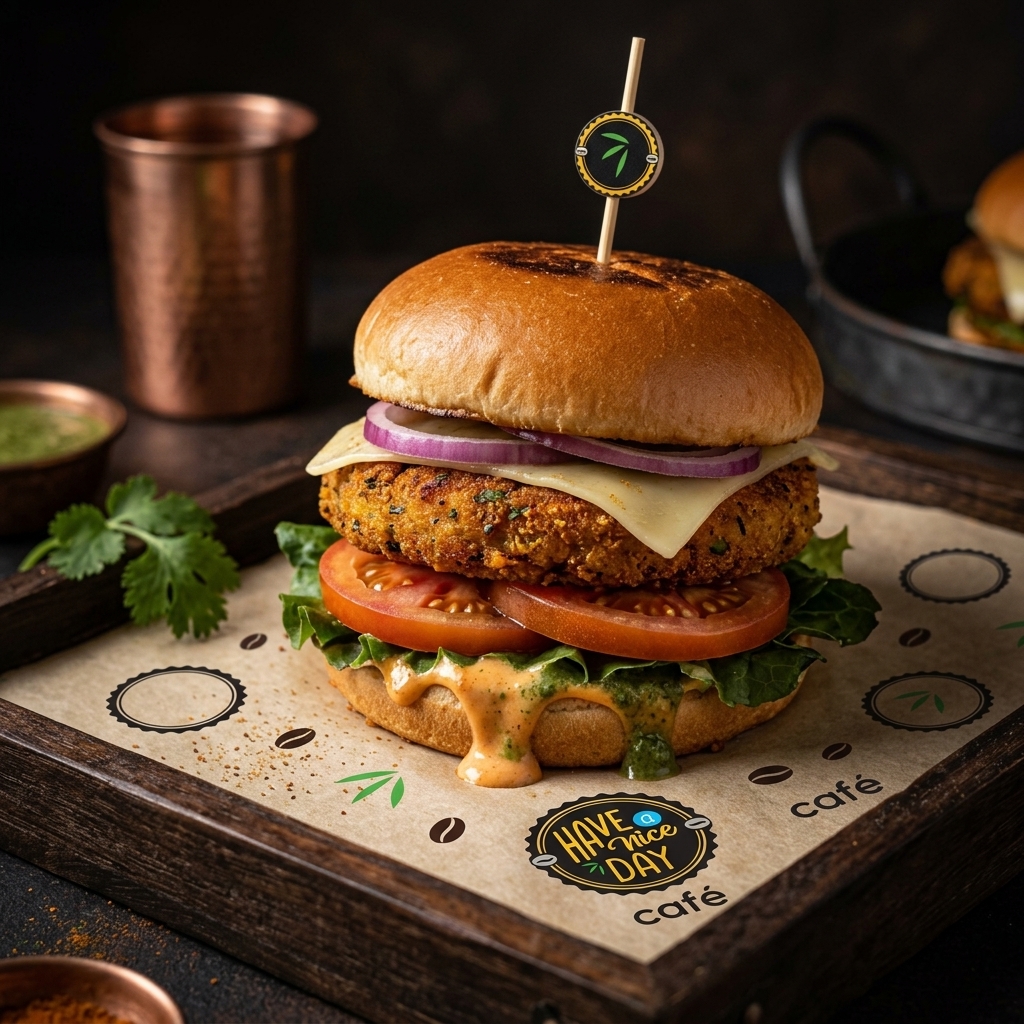 Popular Veg Patty Burger