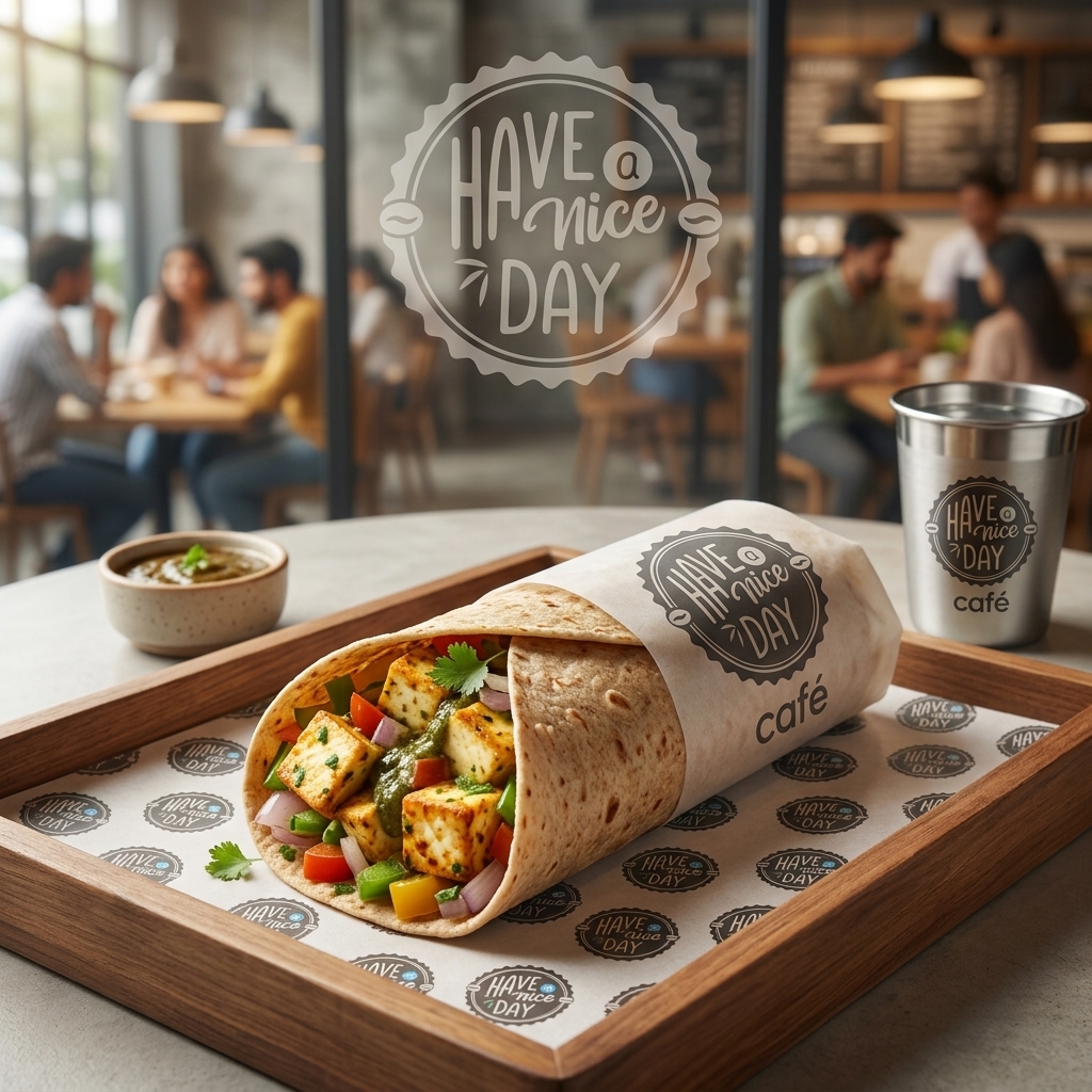 Paneer Wrap (Whole Wheat Tortilla)