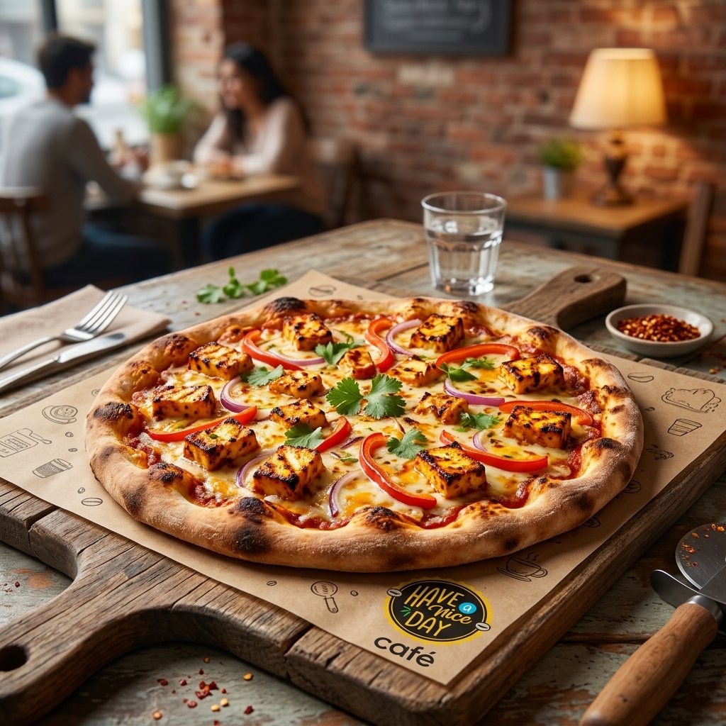 Spicy Paneer Pizza (Large)